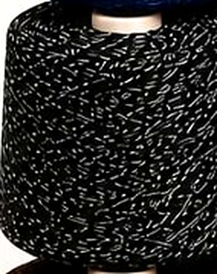 Close-up of Graphite Melange yarn showing the speckled fibre texture